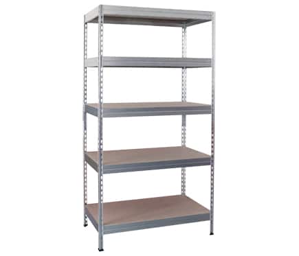 http://www.leroymerlin.es/productos/muebles_y_ordenacion/estanterias_y_baldas/estanterias_metalicas_en_kit?removeAll=true Estantería de Leroy Merlin con montaje sin tornillos